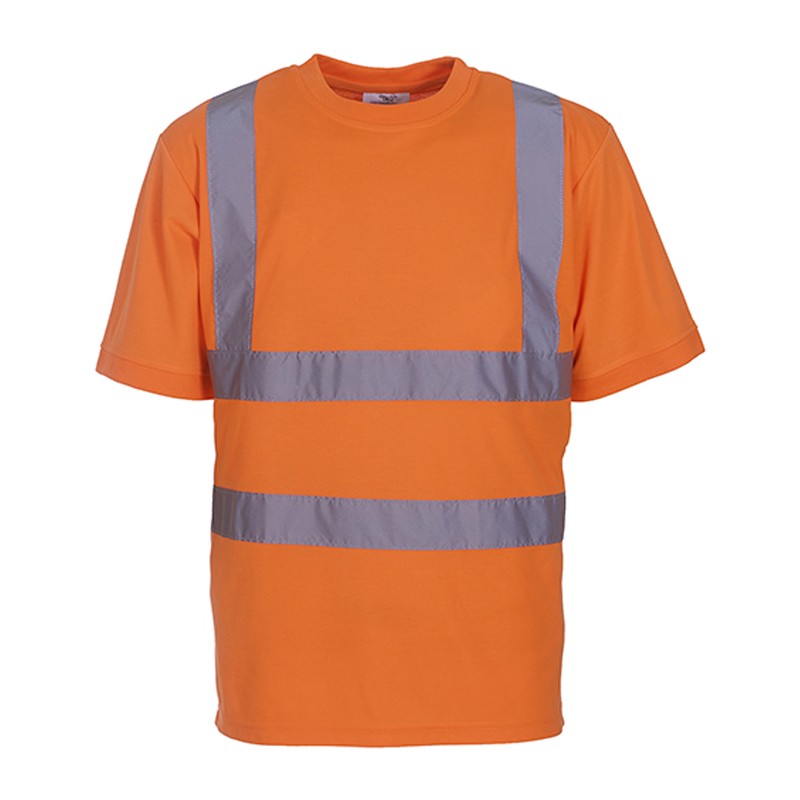 Tee shirt fluo HVJ410 marque Yoko - couleur orange fluo