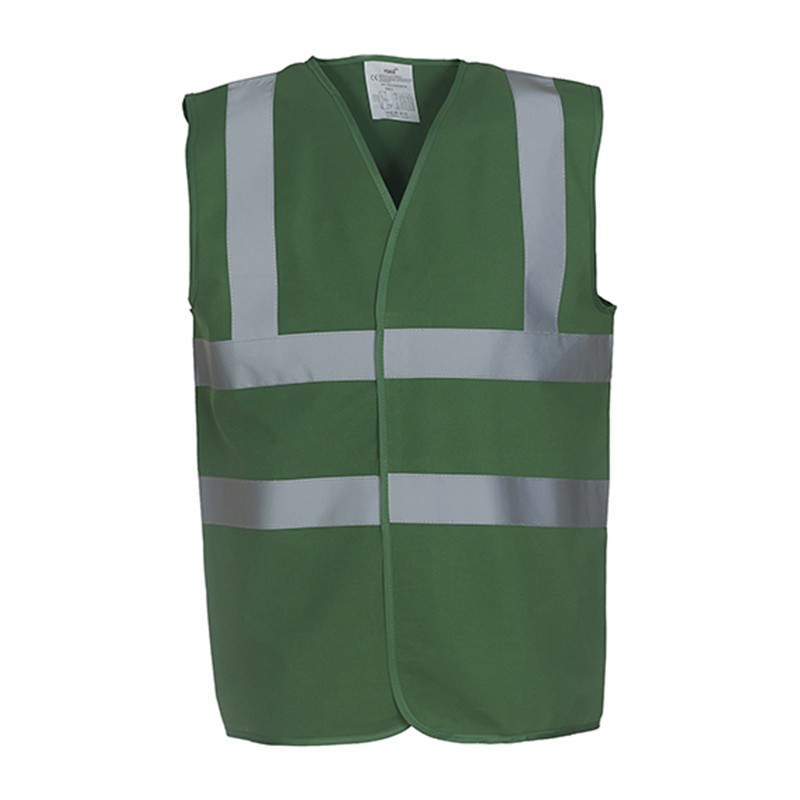 Gilet de sécurité HVW 100 marque Yoko - couleur vert forêt