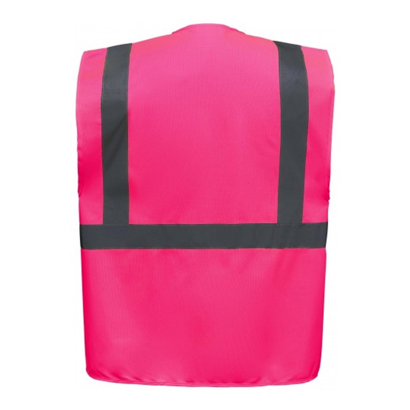 Gilet De Sécurité Rose 'Ne Pas Déranger - Distribution De Médicaments' - Bandes Réfléchissantes, Taille XL