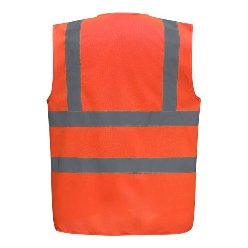 Gilet De Sécurité Enfant Lory – Fluorescent Orange – Taille 3-6 Ans Ajustable