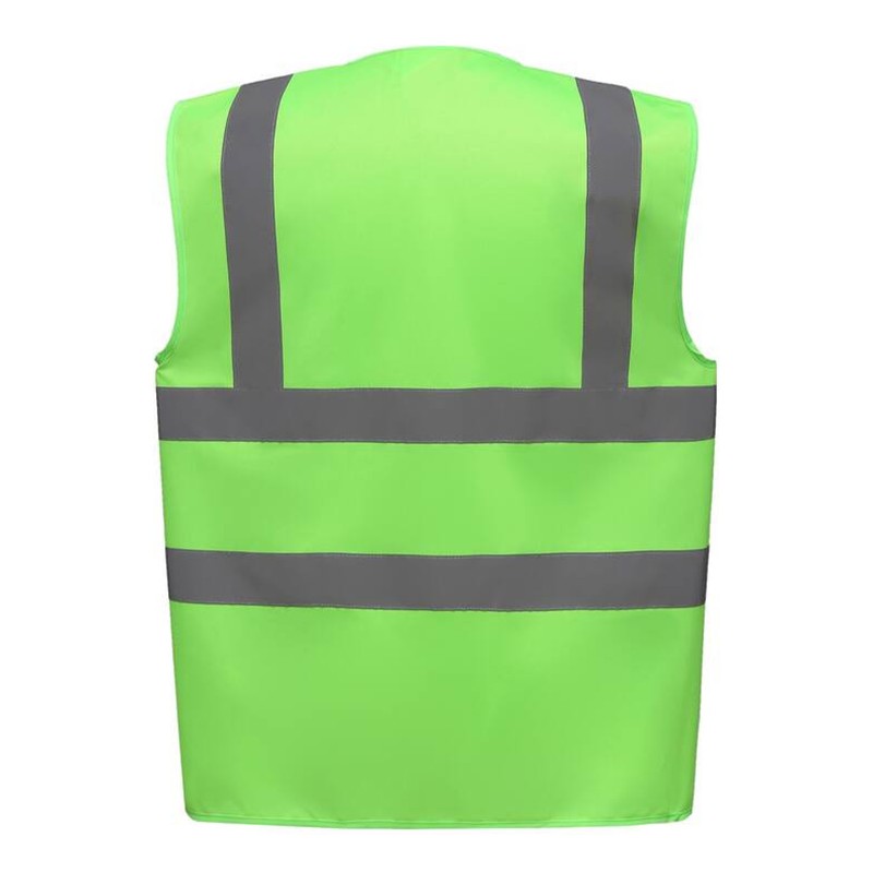 Gilet De Sécurité Haute Visibilité Lime - Taille 3XL, Pour Moto-école, Dos Marqué, élastique