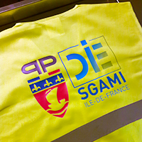 Logo quadrichromie sur EPI