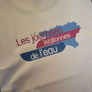 Gilet de sécurité blanc personnalisé pour Les Journées Wallonnes de l'Eau