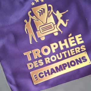 Gilet de sécurité violet personnalisé pour le Trophée des Routiers, Les Champions